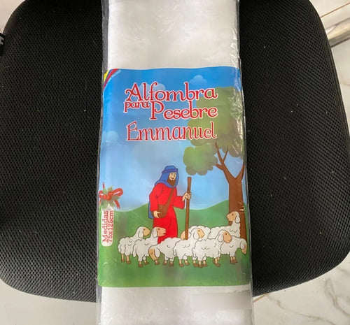 Tapete Para Pesebre Blanco 125 X 75 Cm