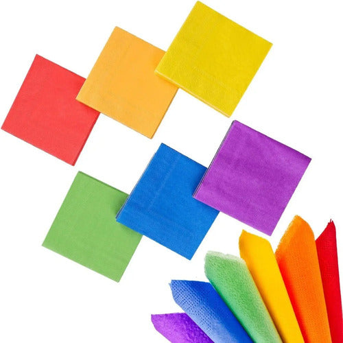 Servilletas De Colores Para Eventos Y Fiestas X 20 Unidades