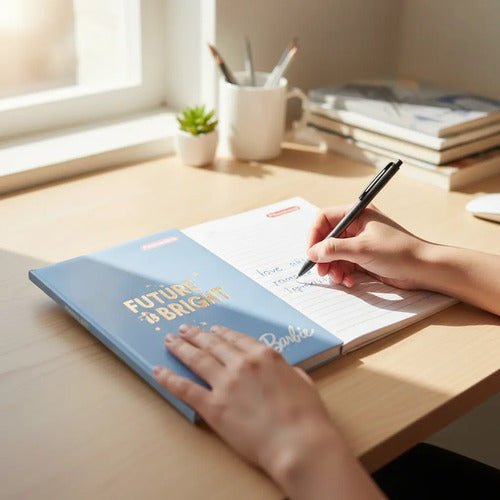 Cuaderno Cosido 7 Materias Pequeño Mujer Pasta Dura Femenino
