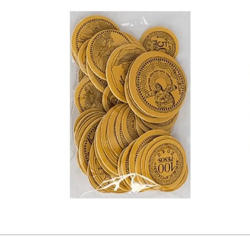 Monedas Didácticas En Cartón X 70 Pcs