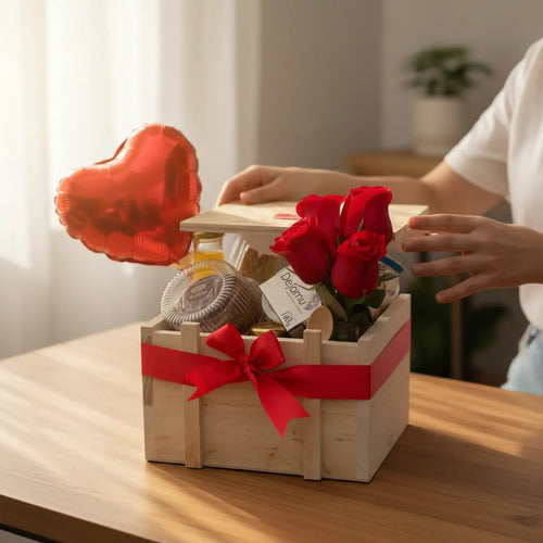 Desayuno San Valentín Rosas