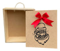 Caja Tapa Corrediza Madera Regalo Navidad 28x24x9 Cm Madera Navidad