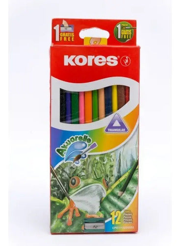 Color Kores Acuarelable X 12pcs X 12 Colores