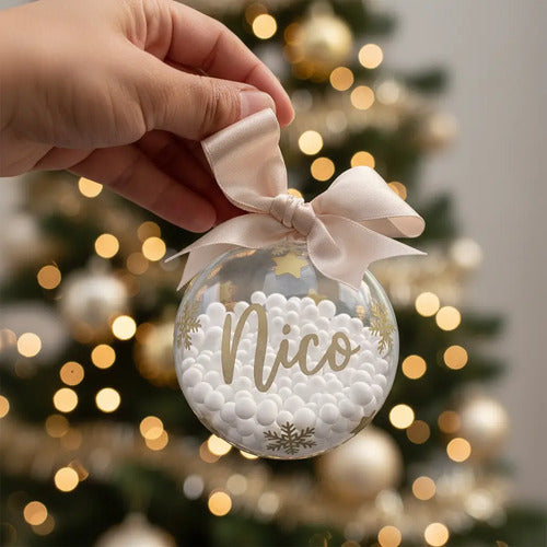 Bola Esfera Navideña Personalizada 8cm