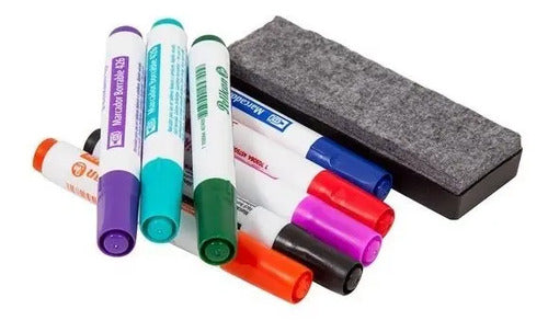 Marcador Borrable Pelikan 426 - 8 Colores + Borrador