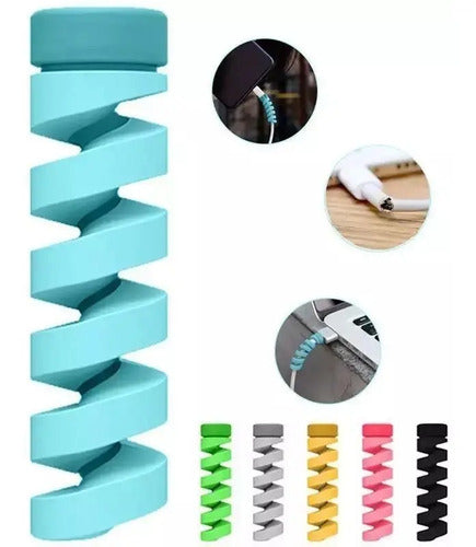 12 Unidades Protector Para Cable Resorte