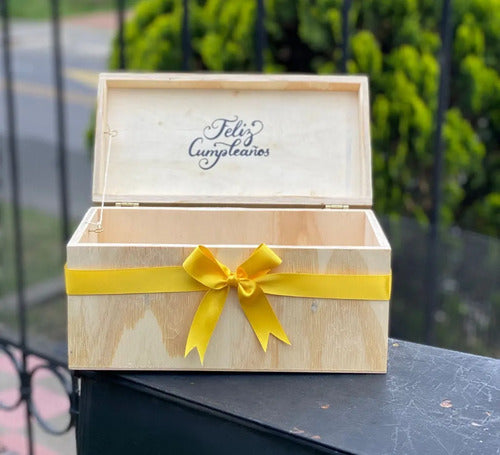 Cajas En  Madera Para Regalo De Feliz Cumpleaños
