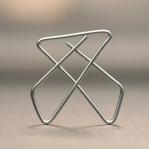Clip Mariposa Triton 12 Cajas X 50 - Total: 600 Und Gris