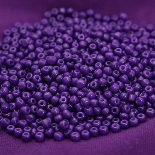 Chaquiras Pepas Bisutería Color Morado 8.8mm -1.000und