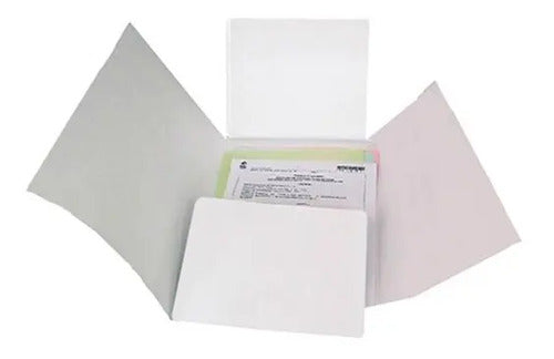 Carpeta Blanca 4 Aletas - 12 Unidades
