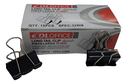 Gancho Clip Lotero 15mm X 120 Unidades Negro