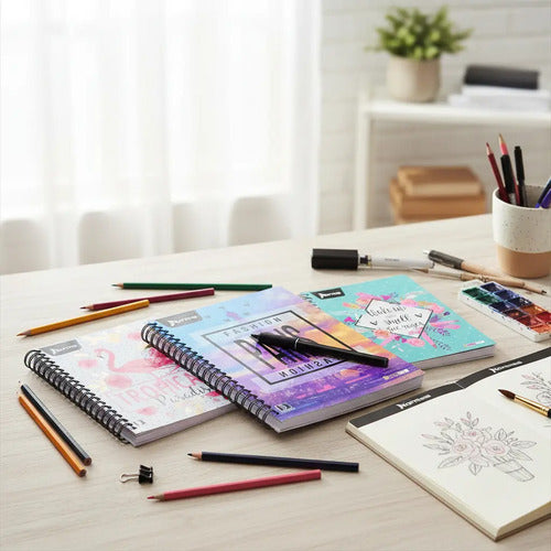 Cuaderno Grande Argollado Rayado Norma 80 Hojas