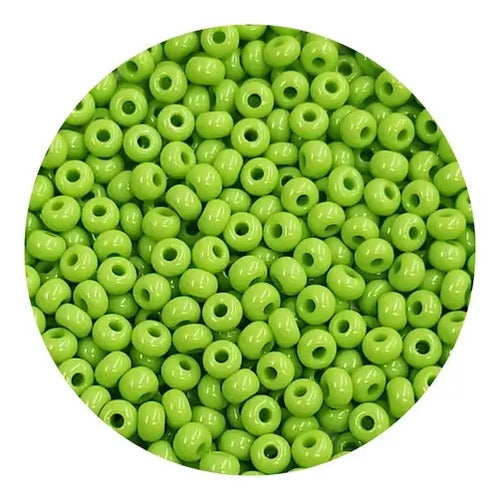 Chaquiras Pepas Bisutería Color Verde Claro 8.8mm -1.000und