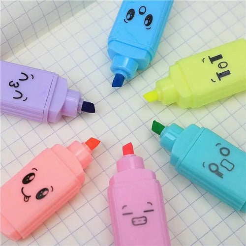 Resaltador Grafitos Caritas Estuche X 6 Und