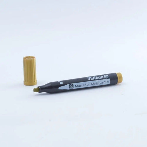 Marcador Metálico Multiusos 752 Pelikan Dorado