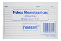 Fichas Memotecnicas 10x15cm - 50 Hojas X 3 Unidades