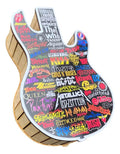 Caja Decorativa En Forma De Guitarra Para Regalo 28x18x7cm Mdf Guitarra