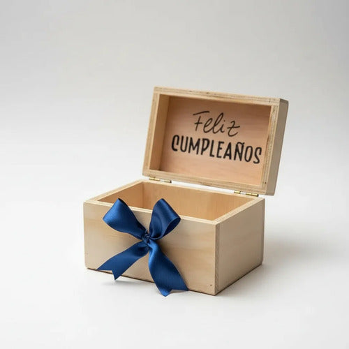 Cajas En  Madera Para Regalo De Feliz Cumpleaños