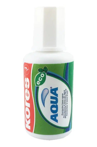Corrector De Escritura Liquido Kores Aqua 20 Ml