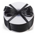 Cinta Negro Raso Tela Satín Moños 100 Mts X 7mm Negro
