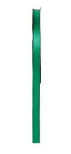 Cinta Verde Oscuro Raso Tela Satín Moños 50 Mts X 1.2 Cm  Verde Oscuro