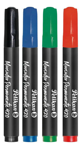Marcador Permanente Pelikan Ref. 420 Surtidos X 10 Unidades