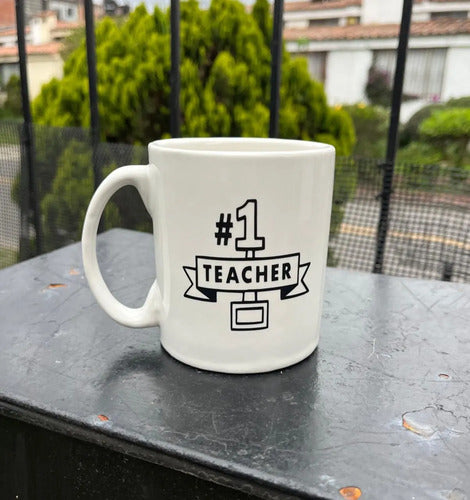 Mug Pocillo  Marcado Día Del Maestro/profesor Blanco Dia Del Maestro