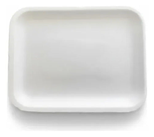 Bandeja Desechable Icopor 19x14.5cm #3 X 50 Unidades Blanco