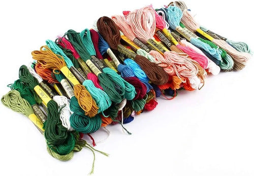 Madeja De Hilo Para Bordar X 12 Colores Surtido