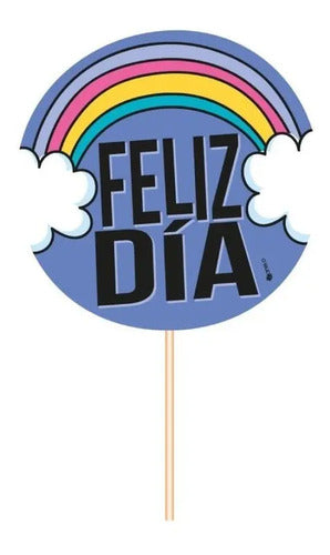 Photocall O Hablador Grande Feliz Dia X 12 Unidades