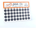Rotulo Adhesivo Redondo Negro 1.3 Cm X 308 Pcs Negro