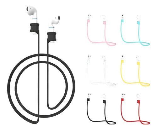 Correa Auriculares Para AirPods Anti Perdida X 12 Unidades