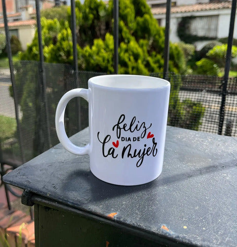 Mug Pocillo Marcado Día De La Mujer Blanco Día De La Mujer