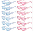 Gafas Personalizadas Revelación De Genero X 10 Unidades Rosa/azul Fiestas