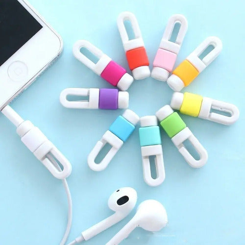 12 Unidades Protector Para Cable De Audifono A Elección