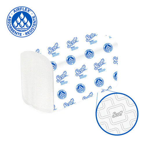Toalla De Manos Scott Basic Doblada Blanca 150 Toallas