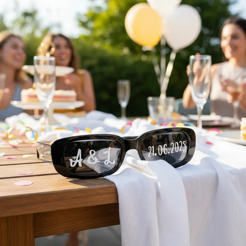 Gafas Personalizadas Boda Matrimonio X 10 Unidades