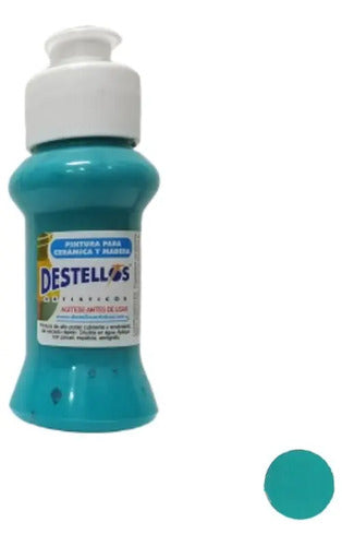Pintura Cerámica Y Madera Destellos Color A Elección X12 Und