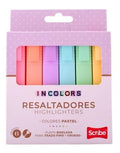Resaltadores Pastel Incolors Scribe X6