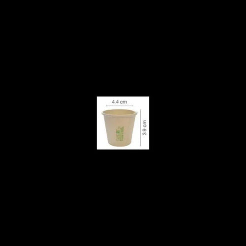 Copa Desechable Bamboo 1 Oz - 50 Unidades Caqui