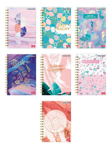 Cuaderno Pequeño Argollado Norma 100 Hojas X 12 Unidades