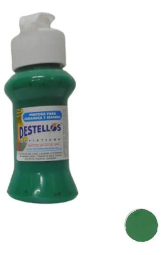 Pintura Cerámica Y Madera Destellos Color A Elección X12 Und
