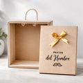 Caja Tapa Corrediza Madera Regalo Dia Del Hombre 28x24x9 Cm Madera Día Del Hombre