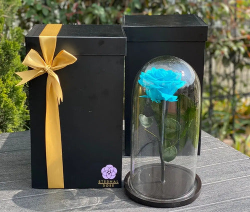 Rosa Preservada Cúpula Vidrio Y Caja Regalo  Segun Disponibilidad