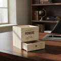 Caja De Madera Para Regalo Ancheta Dia Del Hombre 20x20x18cm Madera