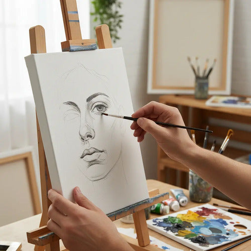 Lienzo Con Bastidor Para Pintar 40x40cm