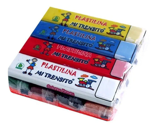 Plastilina En Barra Mi Trensito Surtida 55gr X 12 Unidades Surtida