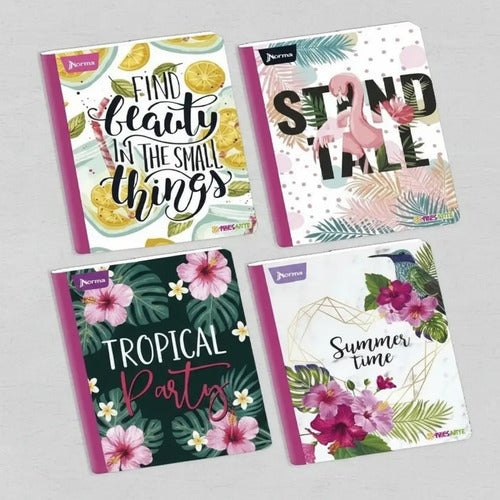 Cuaderno Grande Cosido Rayado 100 Hojas X 18 Unidades