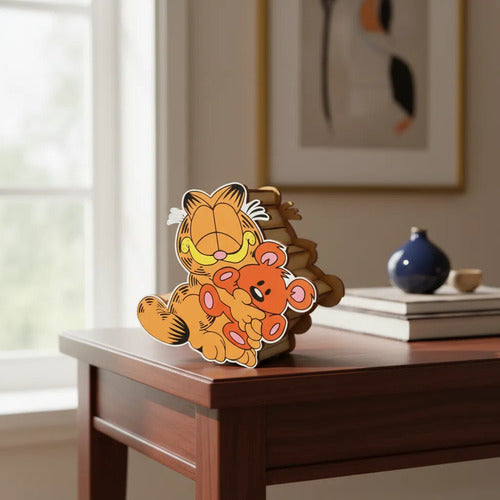 Caja Decorativa Forma De Garfield Para Regalo 18x16x6cm Mdf Garfield