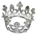 Corona Plateada Decorativa Diámetro 5cm  Plateado